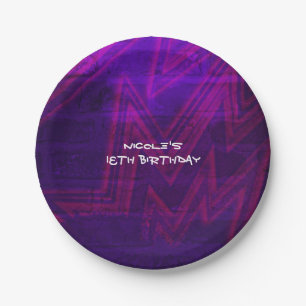 Platos de club urbano para fiesta de cumpleaños co
