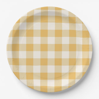 Platos de cuadros Gingham