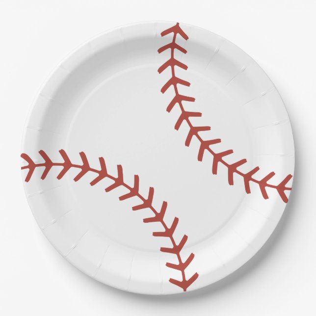 Platos de cumpleaños de béisbol (Anverso)
