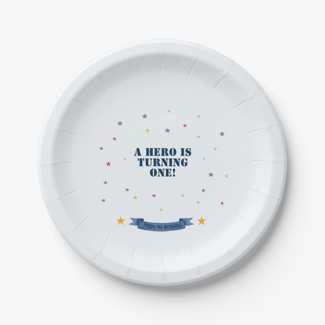 Platos de Cumpleaños de la Fuerza Aérea para Héroe (Anverso)
