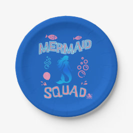 Platos de Cumpleaños de la Tropa de Sirenas
