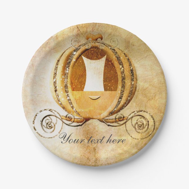 Platos de Cumpleaños del Carruaje Antiguo de Cenic (Anverso)