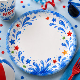 Platos de Cumpleaños en la Piscina para Niños