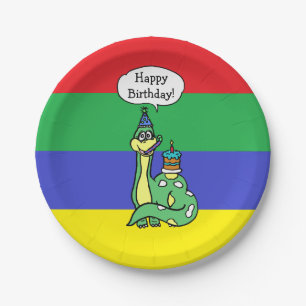 Platos de Cumpleaños Temáticos de Dinosaurios