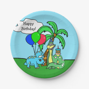 Platos de Cumpleaños Temáticos de Dinosaurios