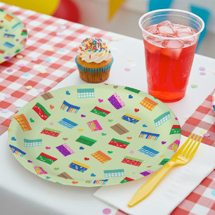 Platos de fiesta de amor en caja de zapatos - Verd
