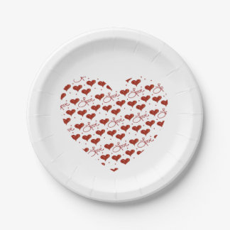 Platos de fiesta de Amor Rojo