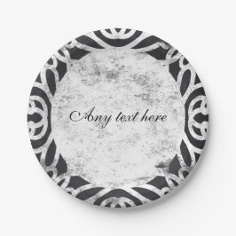 Platos de fiesta de boda vintage tiza elegantes