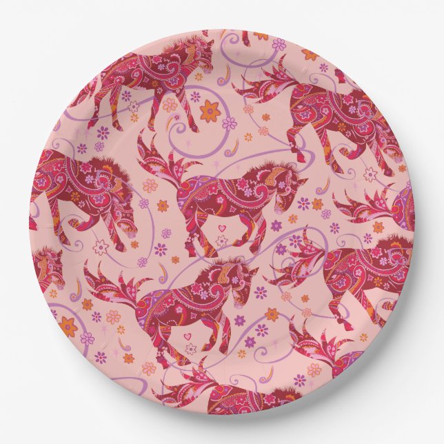 Platos de fiesta de caballos (Anverso)