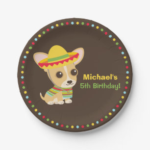 Platos de fiesta de cumpleaños de Chihuahua Mexica