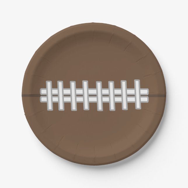 Platos de fiesta de cumpleaños de fútbol americano (Anverso)