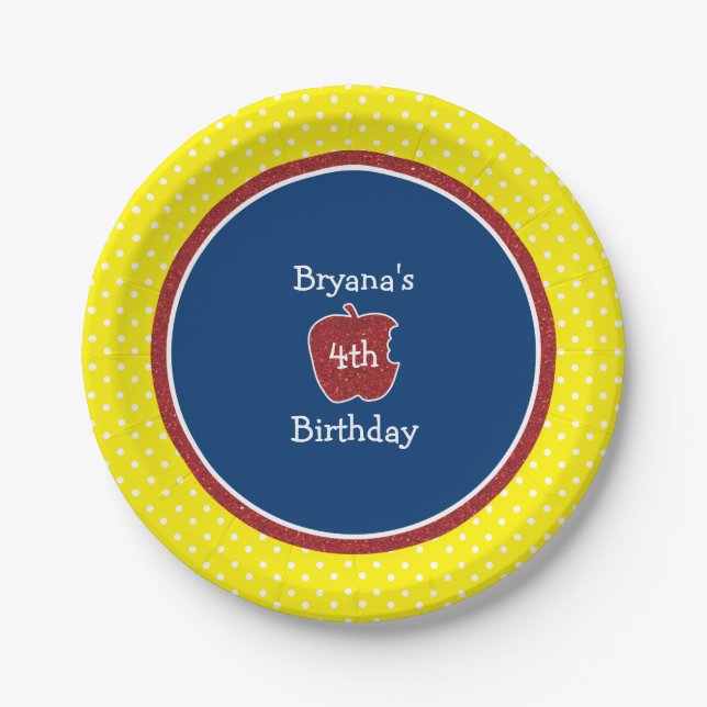 Platos de fiesta de cumpleaños de la princesa de l (Anverso)
