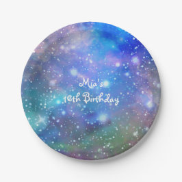 Platos de fiesta de cumpleaños Space Galaxy Spacy