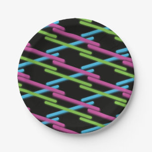 Platos de fiesta de Laser Tag Neon Glow