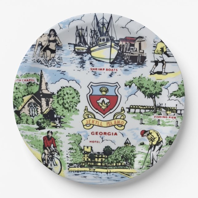Platos de fiesta de los monumentos de la isla Jeky (Anverso)