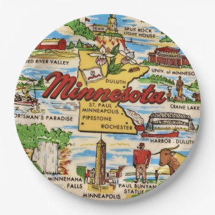 Platos de fiesta de monumentos de Minnesota