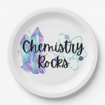 Platos de fiesta de Química Rocks