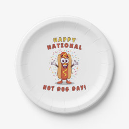 Platos de fiesta del Día Nacional del Hot Dog