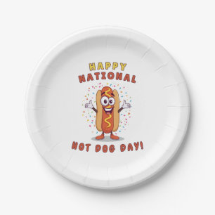 Platos de fiesta del Día Nacional del Hot Dog