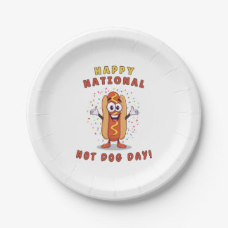 Platos de fiesta del Día Nacional del Hot Dog