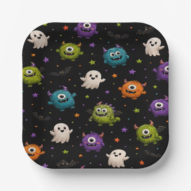 Platos de fiesta Llamando a todos los monstruos (Anverso)