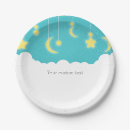 Platos de fiesta para baby shower de estrellas, lu