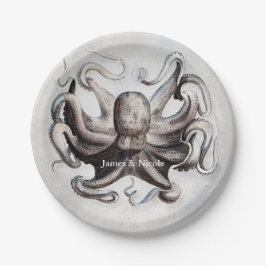 Platos de fiesta personalizados elegantes de pulpo