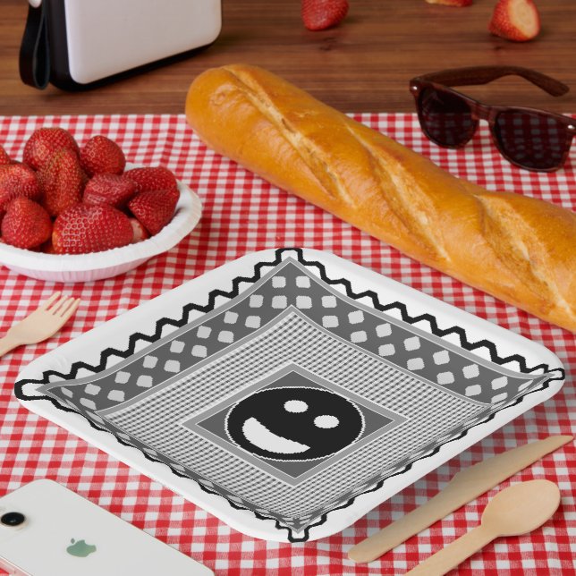 Platos de fiesta Smile Tile en B&N (Picnic)