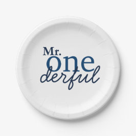 Platos de Fiesta Sr. Onederful