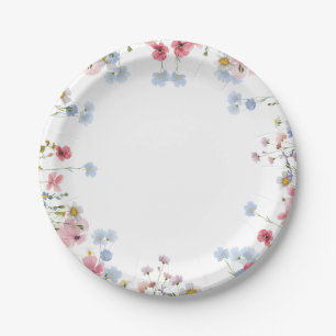 Platos de flores silvestres Love in Bloom