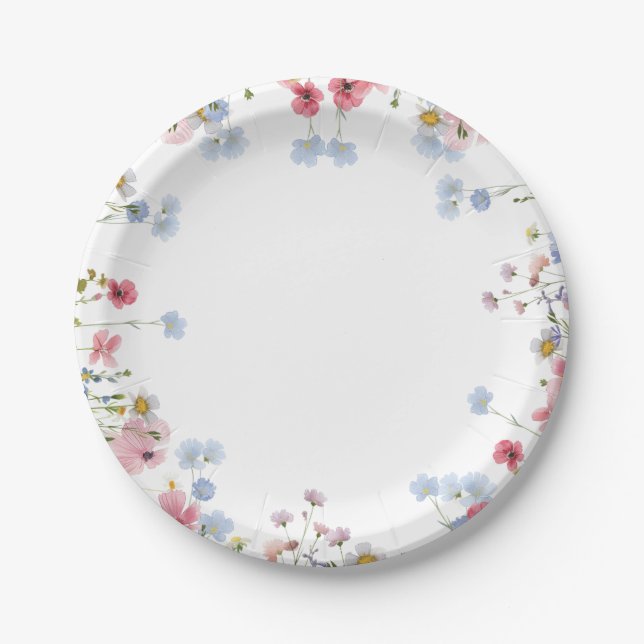 Platos de flores silvestres Love in Bloom (Anverso)