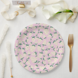 Platos de Fresa Blanca Pineberry PERSONALIZADOS pa