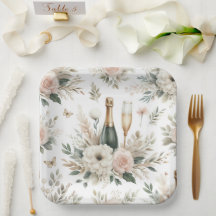 Platos de papel Bloom & Bubbles