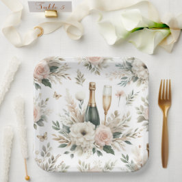 Platos de papel Bloom & Bubbles