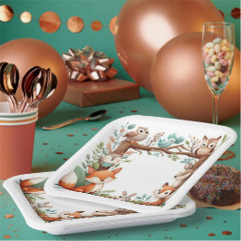 Platos de papel Bosque Caprichoso