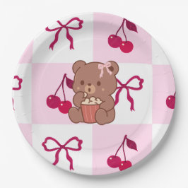 Platos de papel Bows & Bears