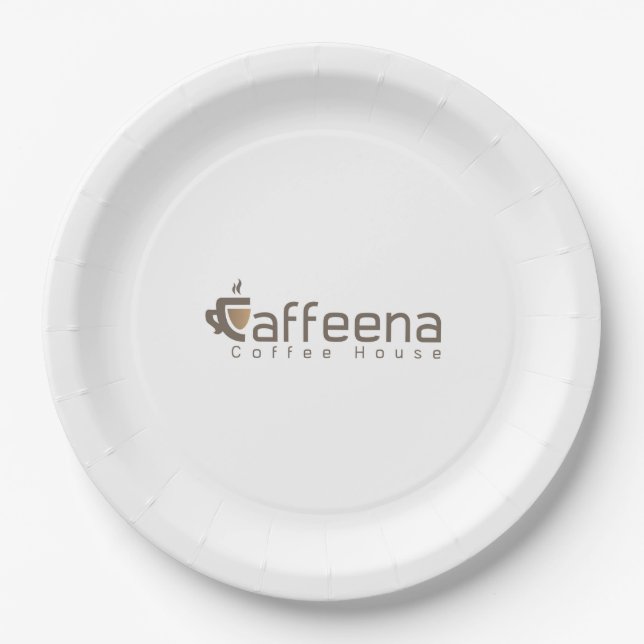 Platos de papel Caffeena (Anverso)