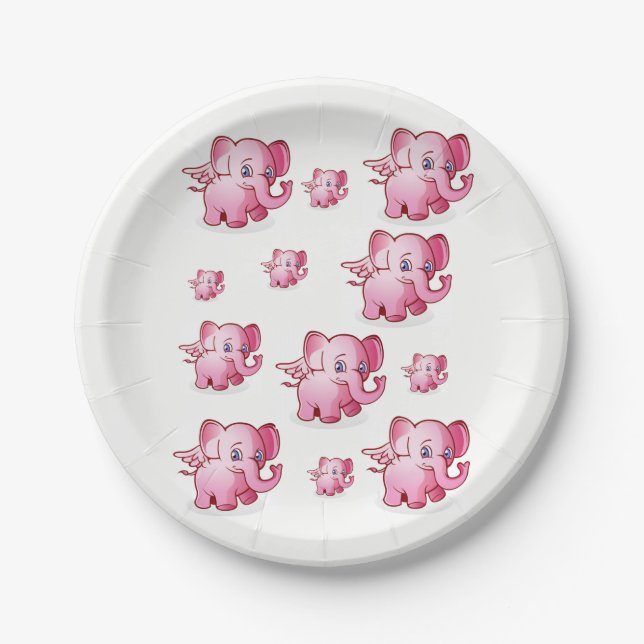 Platos de papel Cerdos (Anverso)