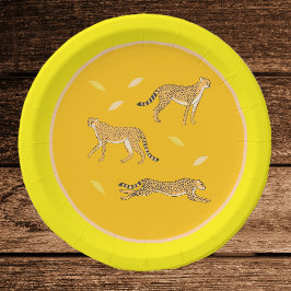 Platos de papel Cheetah