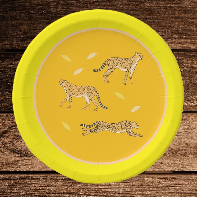 Platos de papel Cheetah (Subido por el creador)