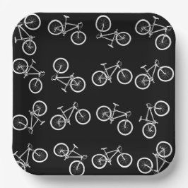 Platos de Papel Ciclistas, Fiesta de Carrera de Bi