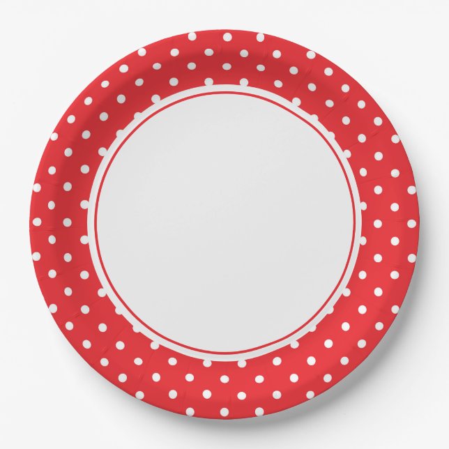 Platos de papel con lunares (Anverso)