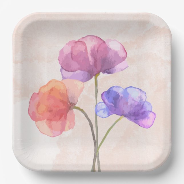 Platos de papel cuadrados de 22,9 cm (Anverso)