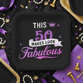 Platos de Papel Cuadrados de 8 Unidades para su Cu