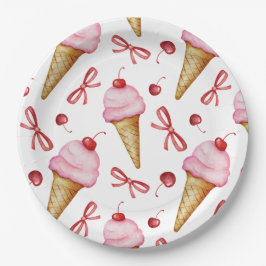 Platos de Papel Cumpleaños Dulce Coqueta