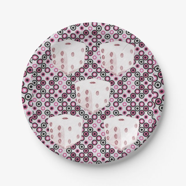 Platos de papel Dados (Anverso)