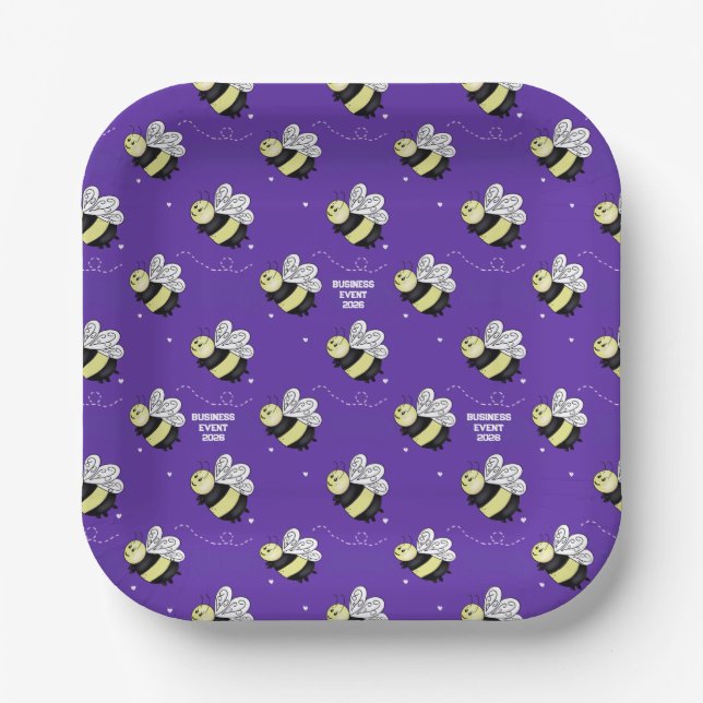 Platos de papel de 9 pulgadas para eventos de nego (Anverso)