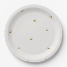Platos de papel de abeja - Dulce como puede ser fi