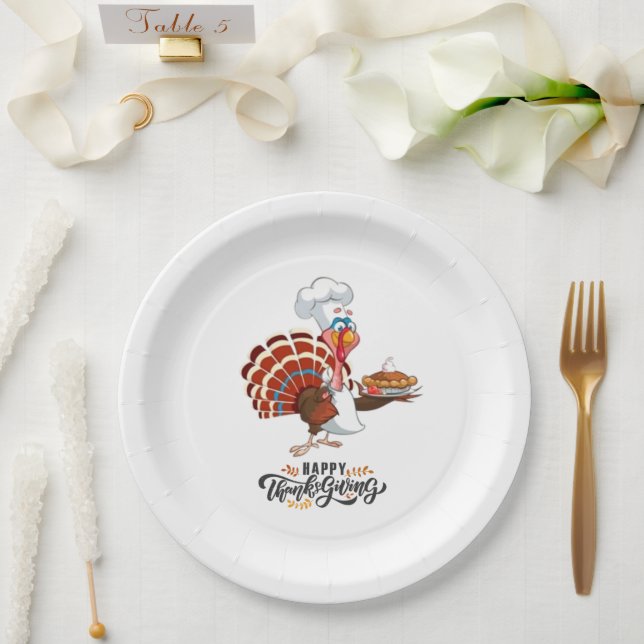Platos de Papel de Acción de Gracias (Boda)