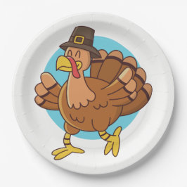 Platos de papel de Acción de Gracias Turquía